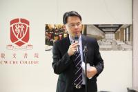 Dr John Tan sharing his views on liberal studies and social responsibility